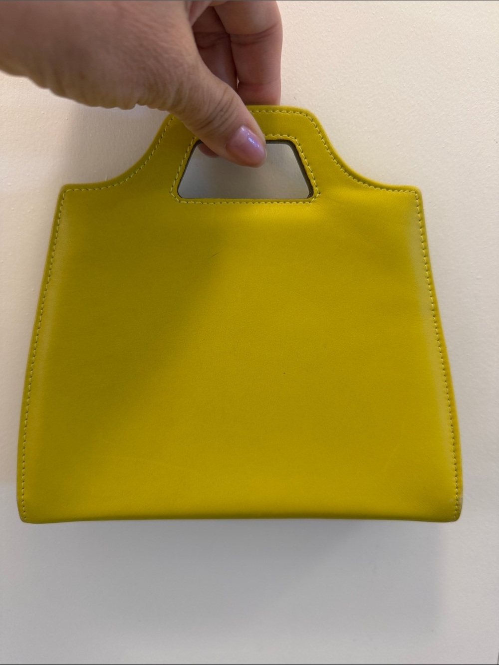 Salvatore Ferragamo Yellow Mini Top-Handle Bag with Gold Hardware - Picture 2 of 10